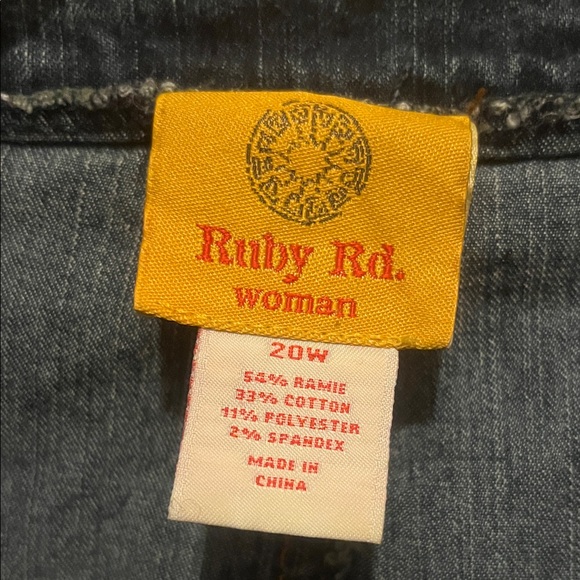 Ruby Rd. Women's Denim Jacket - Picture 2 of 2